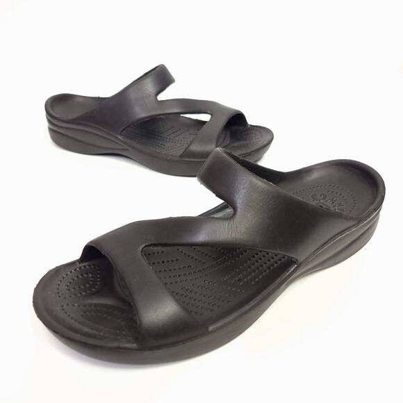 Dawgs Shoes - Dawgs Womens Size 10 Black Z Strap Lightweight Slide Sandals